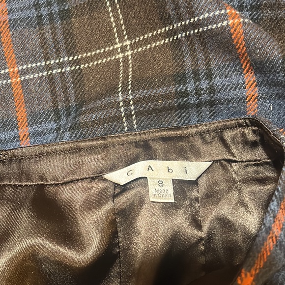 Cabi plaid wool skirt women’s sz 8 - Picture 4 of 6
